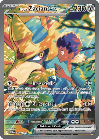 Hop's Zacian ex (Journey Together 186/159)